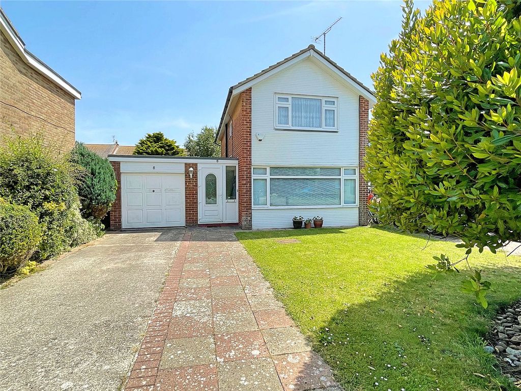 3 bed linkdetached house for sale in Chanctonbury Road, Rustington, Littlehampton, West Sussex
