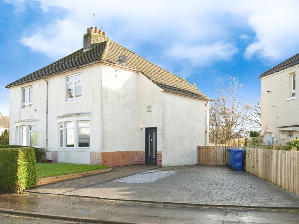 2 bed semidetached house for sale in Lounsdale Drive, Paisley PA2, £