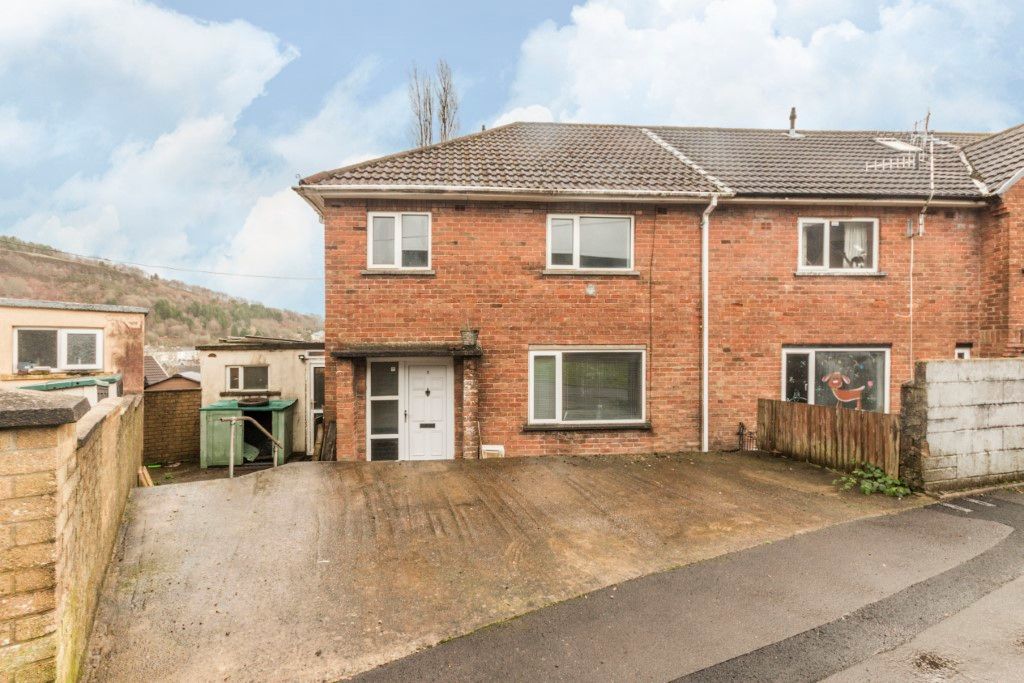 3 bed semidetached house for sale in Park Crescent, Porth CF39, £