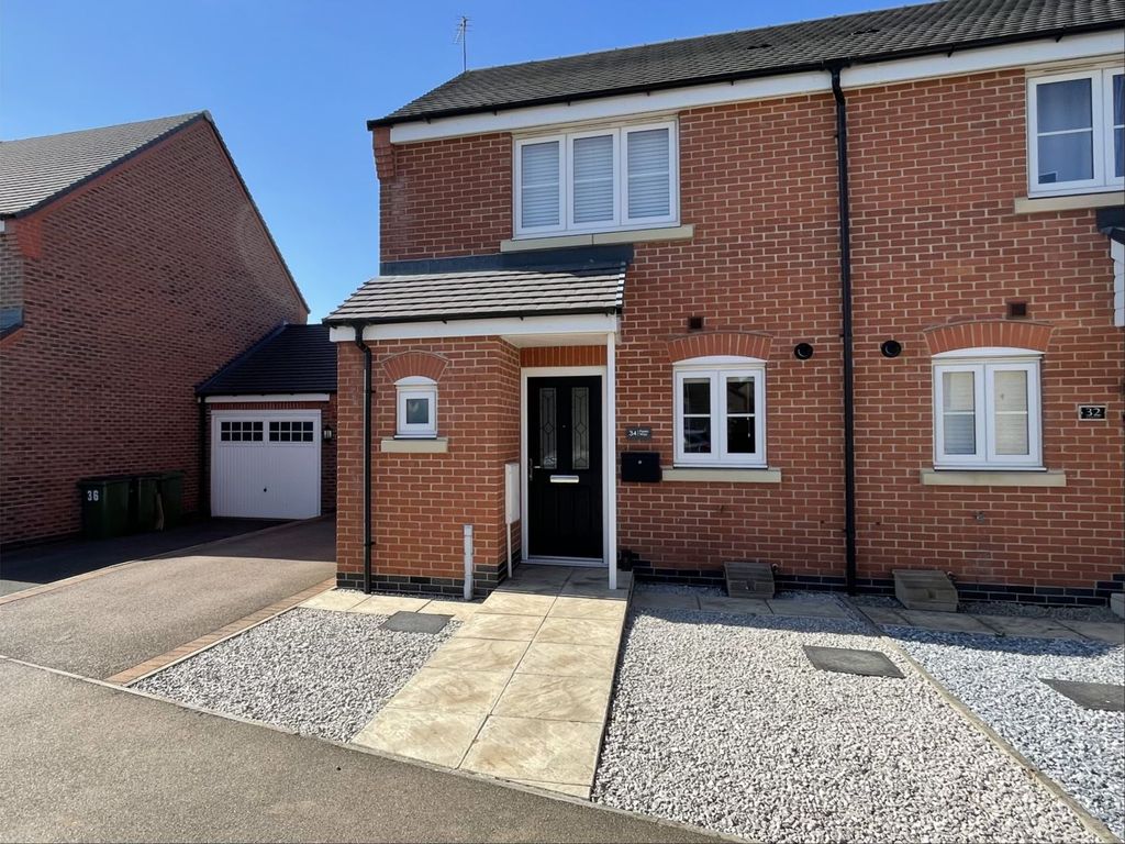 2 bed semidetached house for sale in Peers Way, Leicester LE9, £