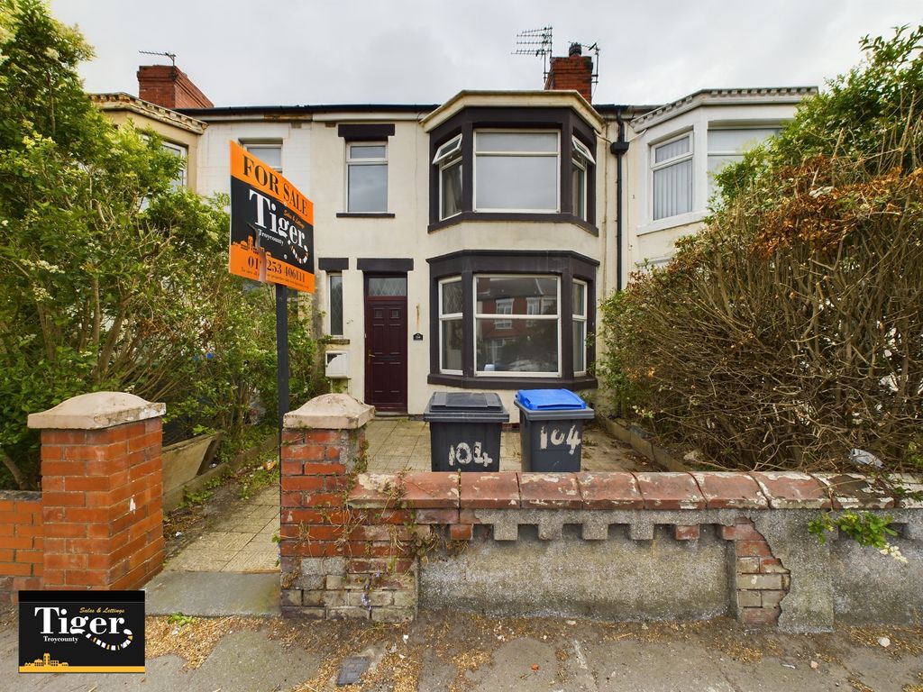 3 bed terraced house for sale in Ansdell Road, Blackpool FY1, £75,000
