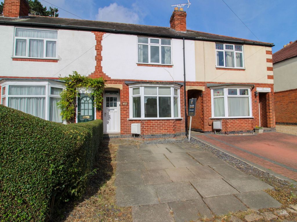 3 bed terraced house for sale in Wigston Road, Oadby, Leicester LE2, £