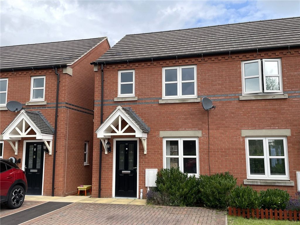 2 bed semidetached house to rent in Thurgaton Way, Newton, Alfreton