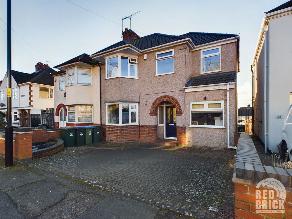 4 bed semidetached house for sale in Clayton Road, Coventry CV6, £