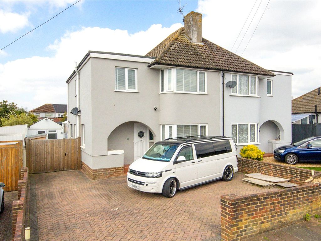 4 bed semidetached house for sale in Southways Avenue, Worthing, West Sussex BN14, £575,000