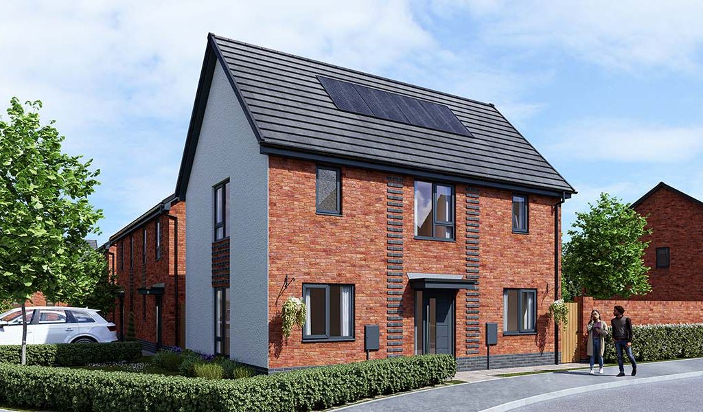 New home, 3 bed semidetached house for sale in "The Clover" at Lees