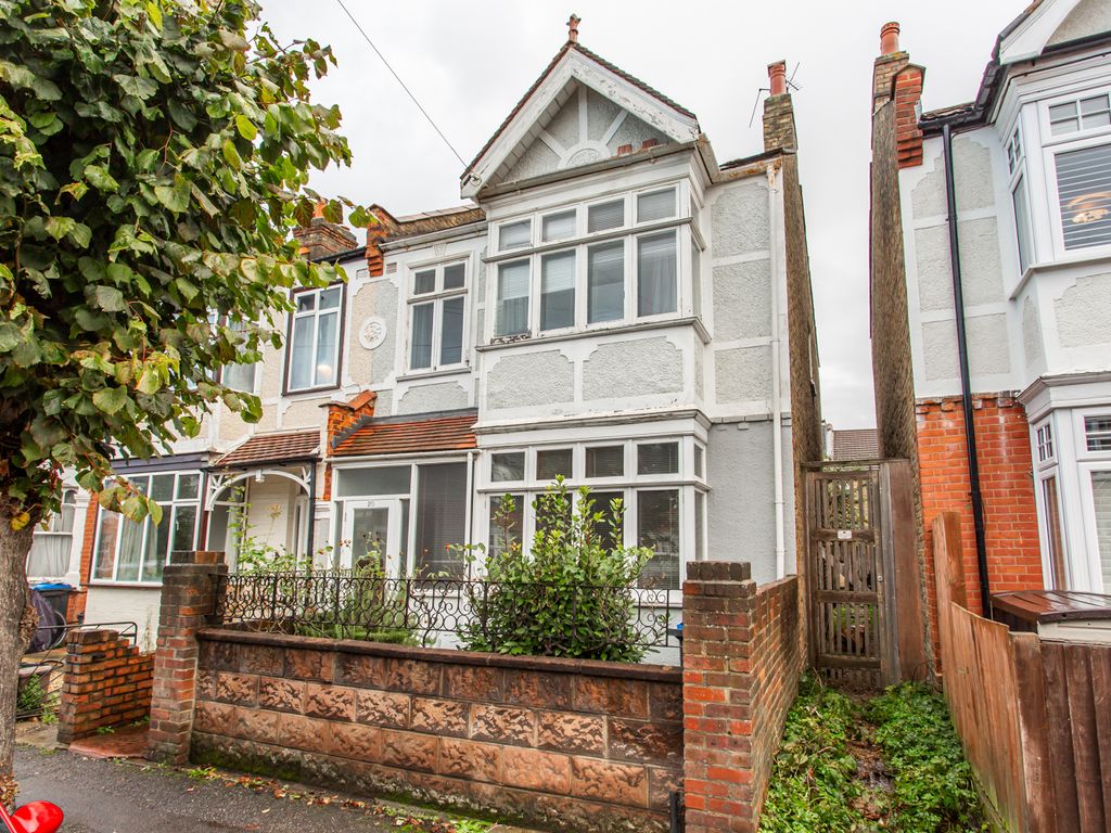 3 bed terraced house for sale in Winifred Road, London SW19, £595,000