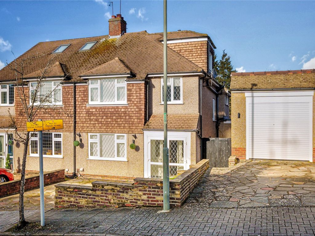 4 bed semidetached house for sale in Cromford Close, Orpington BR6