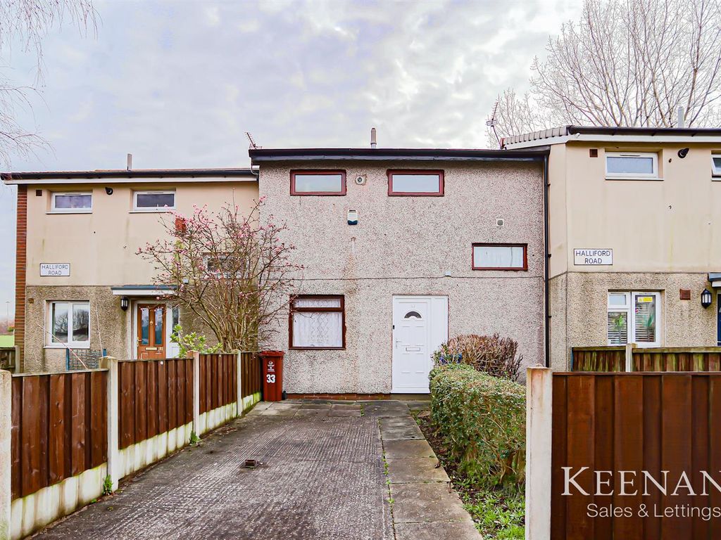 2 bed terraced house for sale in Halliford Road, Manchester M40, £