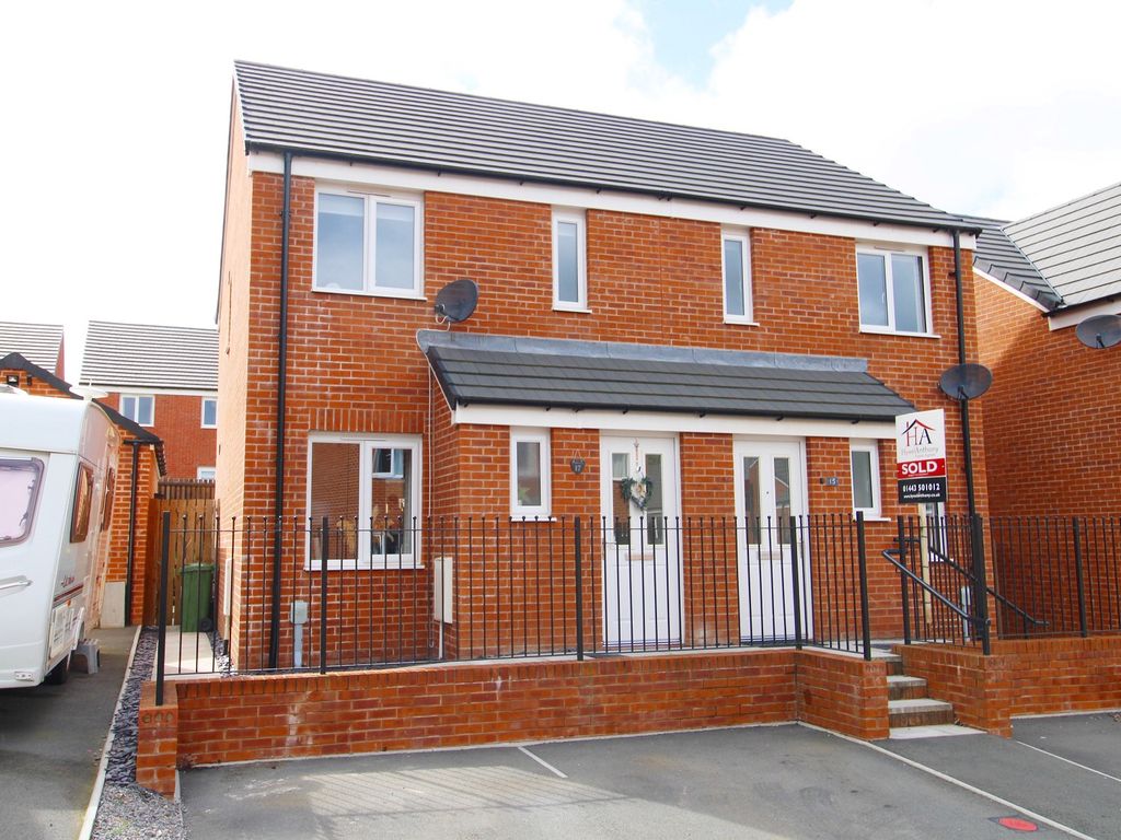 2 bed semidetached house for sale in Heol Y Nant, Llanharan, Rhondda Cynon Taff. CF72, £199,950