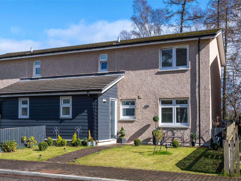 3 bed semidetached house for sale in The Hazel, Denstrath Road, Edzell, Brechin DD9, £190,000
