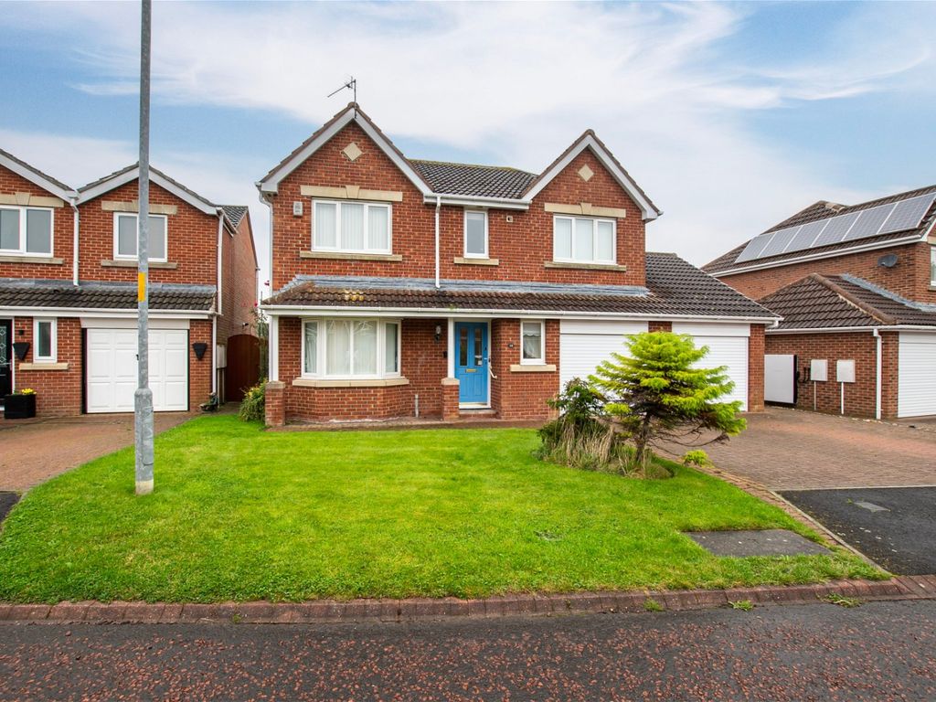 4 bed detached house for sale in Court, Bedlington NE22, £320,000
