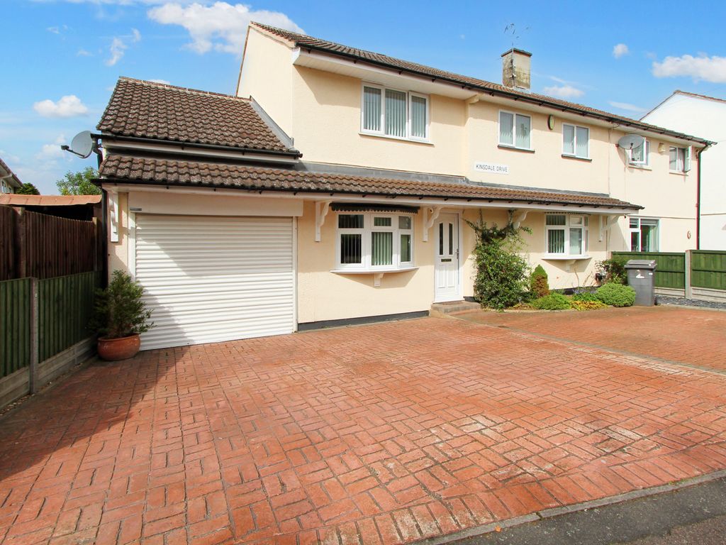4 bed semidetached house for sale in Kinsdale Drive, Thurnby Lodge