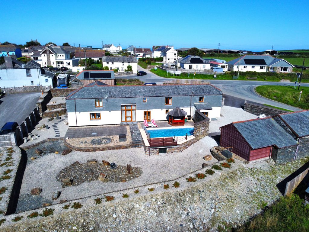 4 bed detached house for sale in Rockhead Street, Delabole PL33, £