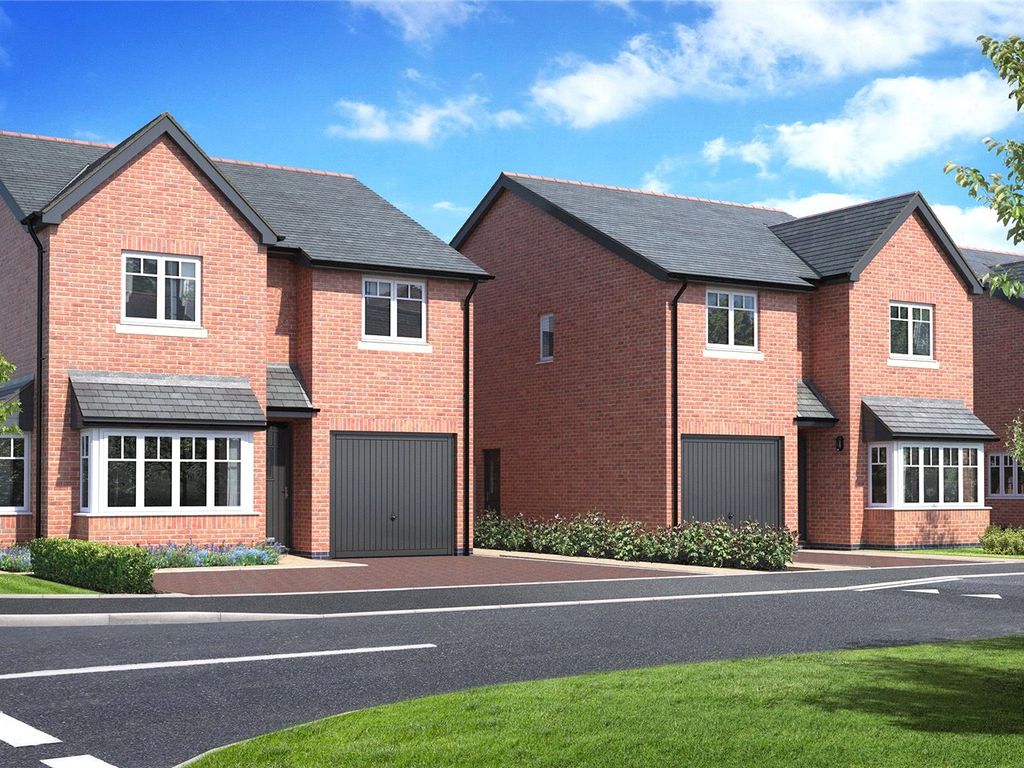 New home, 4 bed detached house for sale in Plot 36 Oaks Meadow, Sarn, Newtown, Powys SY16, £