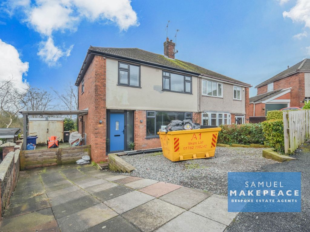 3 bed semidetached house for sale in Gill Bank Road, Kidsgrove, StokeOnTrent ST7, £220,000