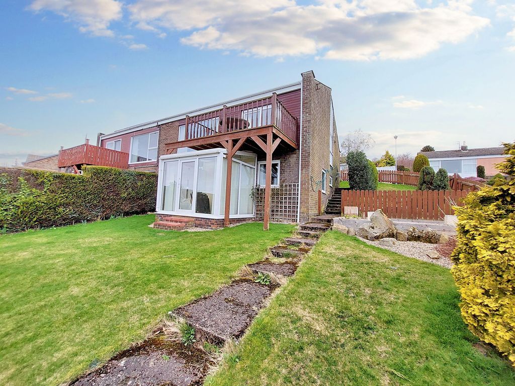 3 bed semidetached house for sale in Simonside View, Rothbury, Morpeth