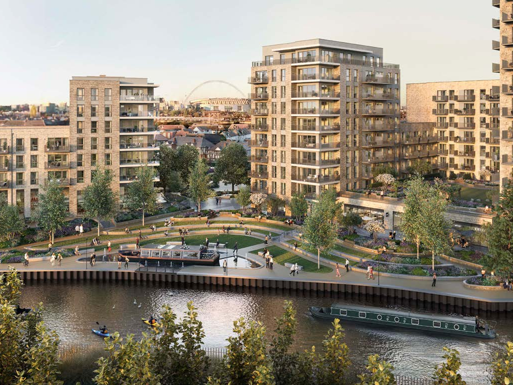 New home, 2 bed flat for sale in Waterview House, Wembley HA0, £580,000