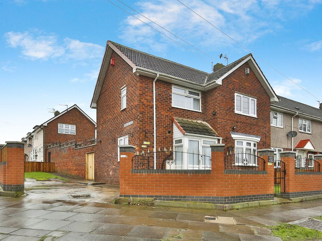 3 bed end terrace house for sale in Highland Road, Hartlepool TS25, £