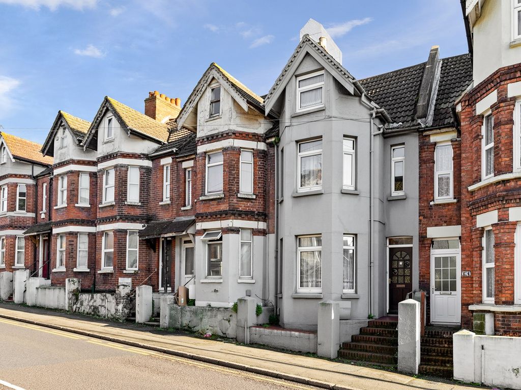 4 bed terraced house for sale in Black Bull Road, Folkestone CT19, £