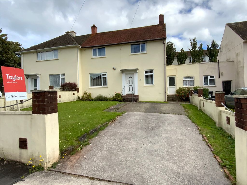 3 bed semidetached house for sale in Foxhole Road, Paignton TQ3, £