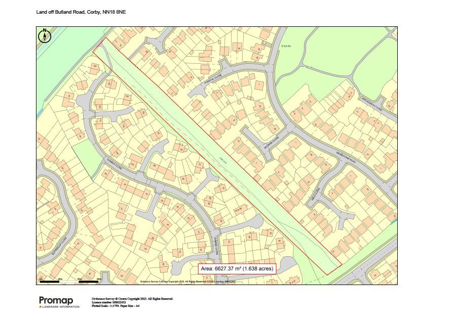 Land for sale in Keld Close, Corby NN18, £3,000 Zoopla