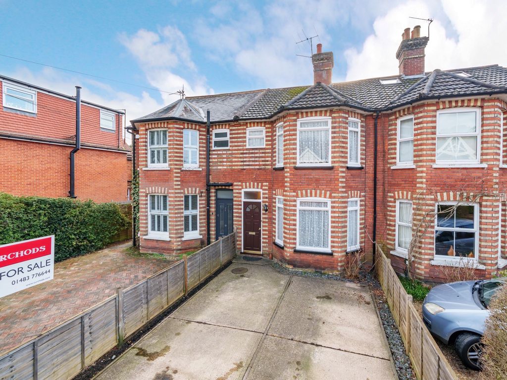3 bed terraced house for sale in Connaught Road, Brookwood, Woking GU24