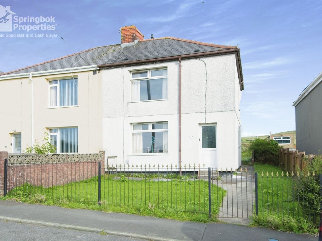 3 bed semidetached house for sale in Pontlottyn Road, Bargoed, Mid