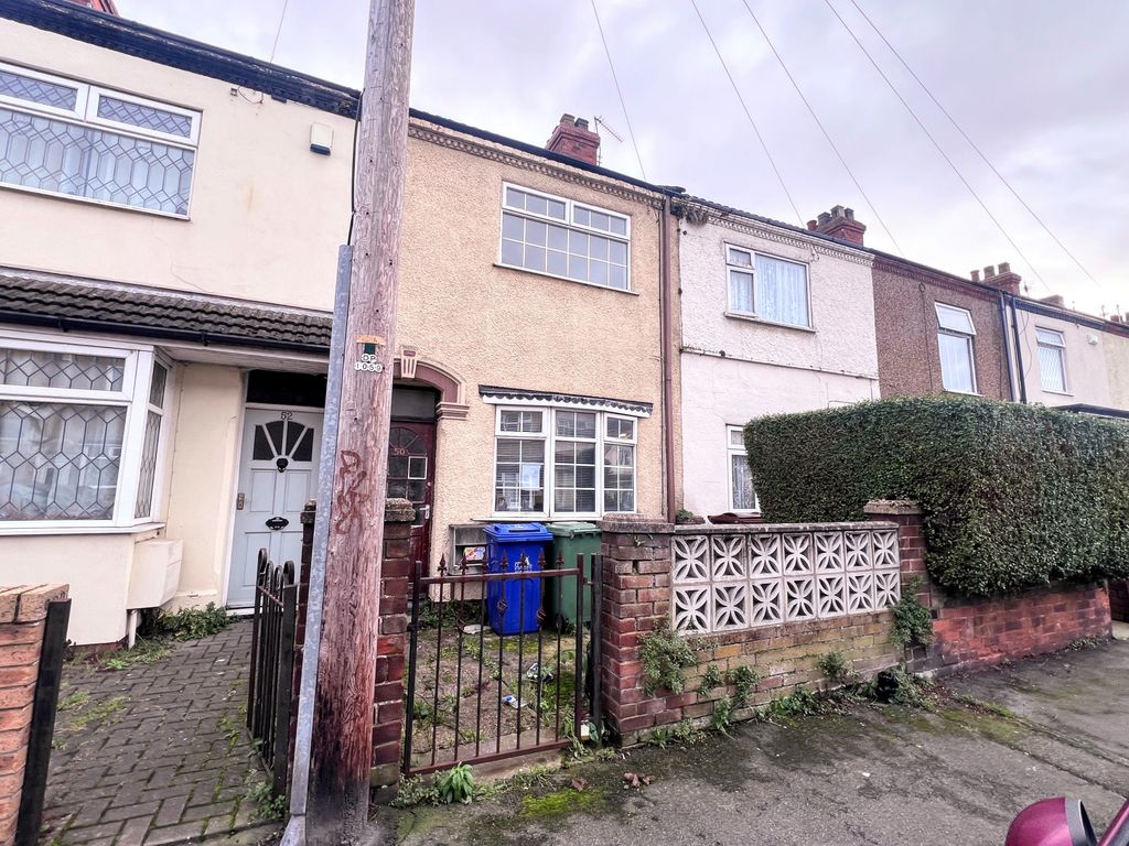 3 bed terraced house for sale in Neville Street, Cleethorpes DN35, £