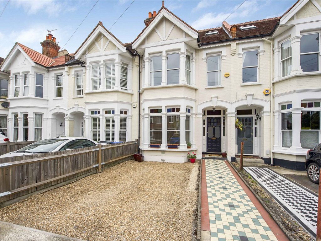 4 bed terraced house for sale in Coombe Gardens, New Malden KT3, £