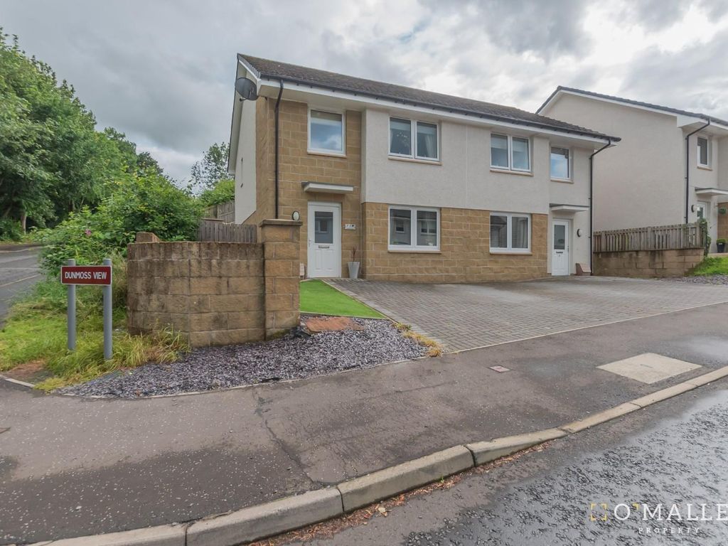 3 bed semidetached house for sale in Dunmoss View, Coalsnaughton, Tillicoultry FK13, £184,995