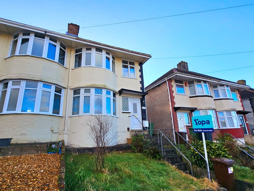 3 bed semidetached house for sale in Cardinal Avenue, Plymouth PL5, £190,000 Zoopla