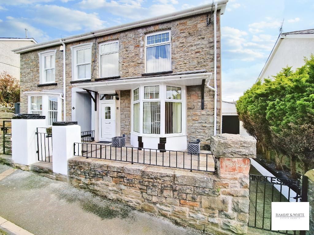 3 bed semidetached house for sale in Fox Street, Caegarw, Mountain Ash