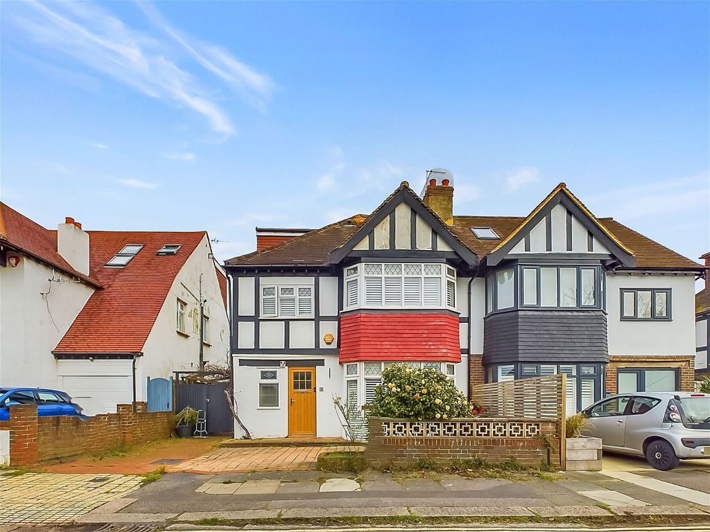 4 bed semidetached house for sale in Kenton Road, Hove BN3, £875,000