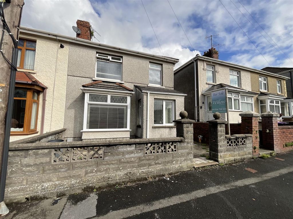 3 bed semidetached house for sale in Miles Street, Llanelli SA15, £