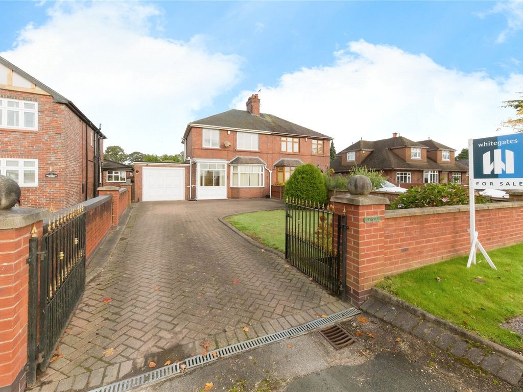 3 bed semidetached house for sale in Newcastle Road, Chorlton, Crewe