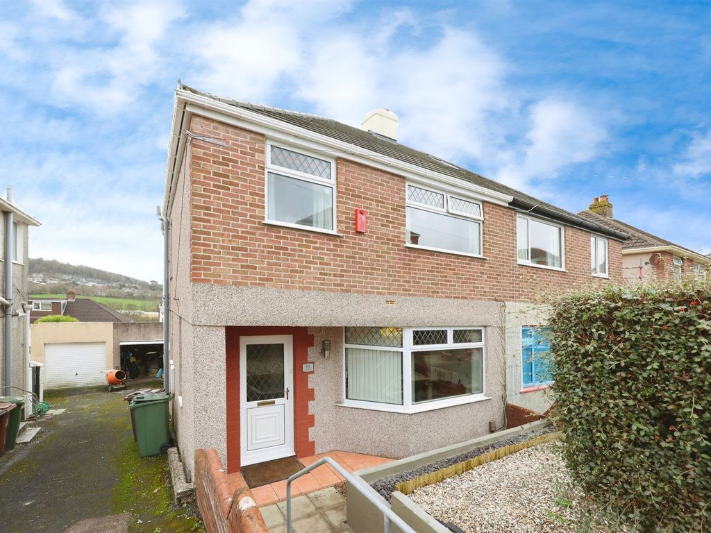 3 bed semidetached house for sale in The Knoll, Plympton, Plymouth PL7
