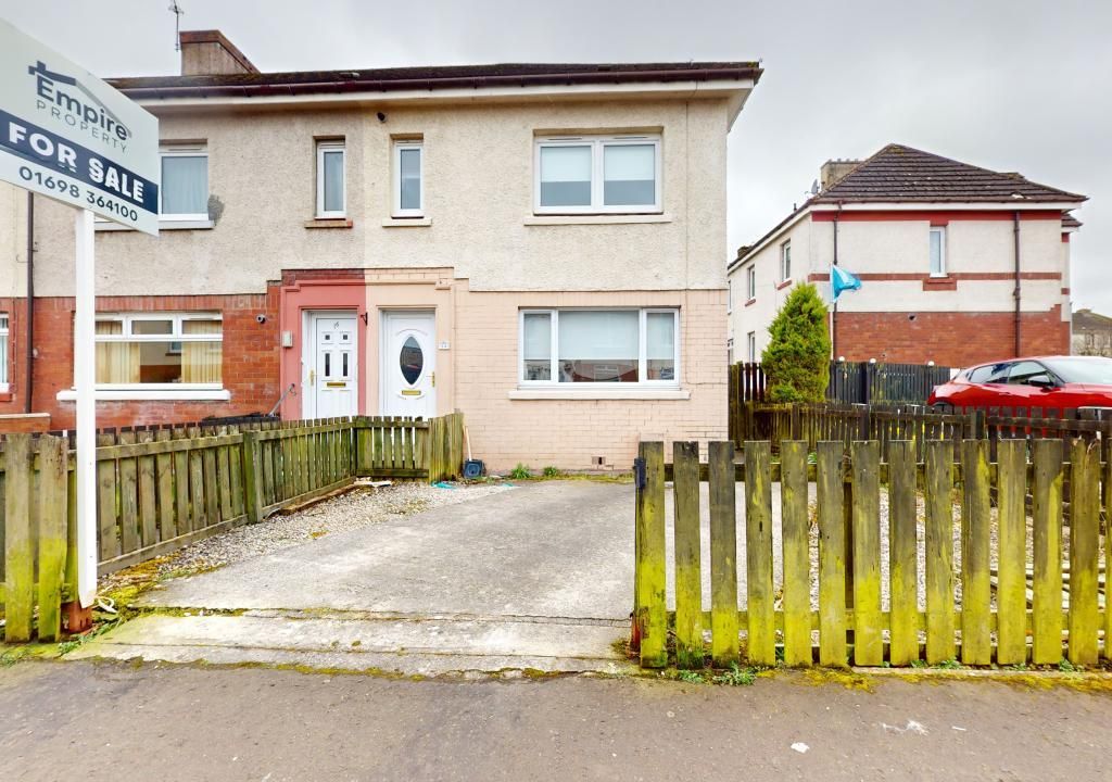 3 bed end terrace house for sale in Harestone Road, Wishaw ML2, £93,500