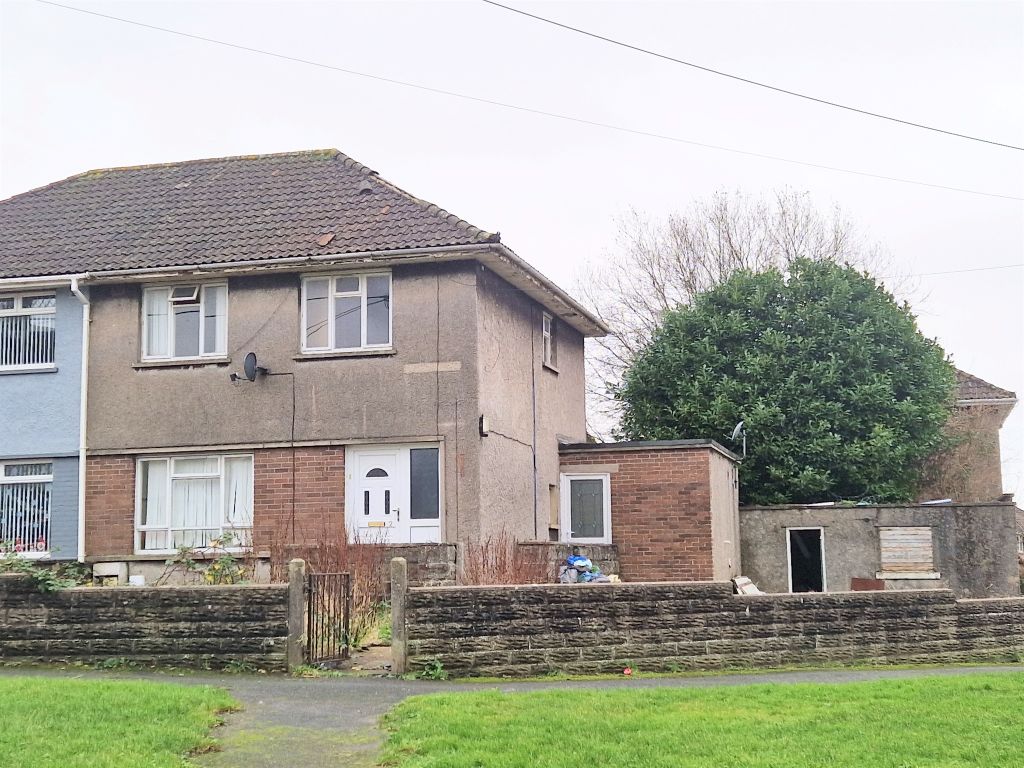 3 bed semidetached house for sale in Abbey Road, Kenfig Hill, Bridgend