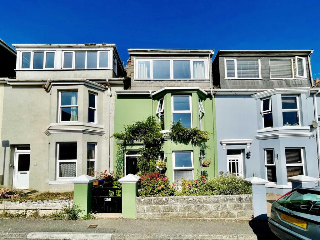 4 bed terraced house for sale in Queens Road, Furzeham, Brixham TQ5, £