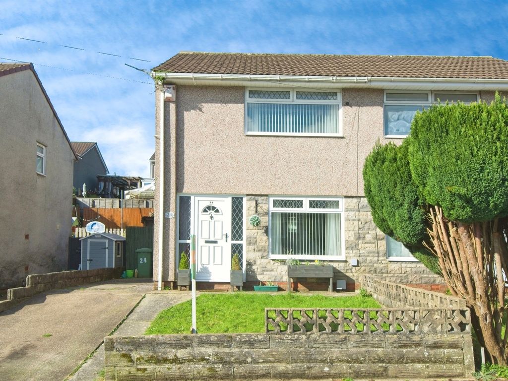 2 bed semidetached house for sale in Heol Seward, Beddau, Pontypridd