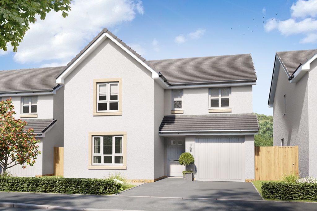 New home, 4 bed detached house for sale in "Stobo" at Seton Crescent
