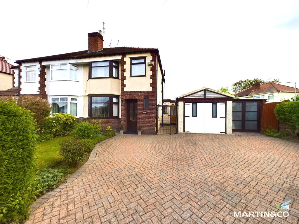 3 bed semidetached house for sale in Allport Lane, Bromborough, Wirral