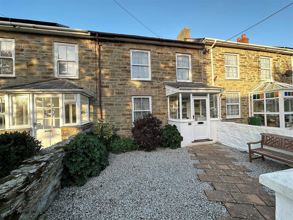 4 bed terraced house for sale in Greenfield Terrace, Portreath, Redruth