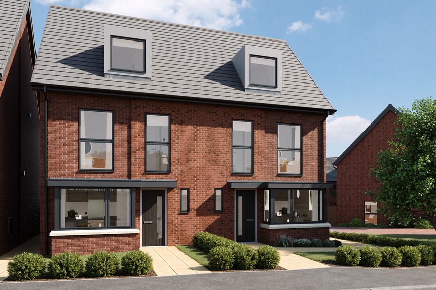 New home, 3 bed town house for sale in "The Chester" at Old Broyle Road