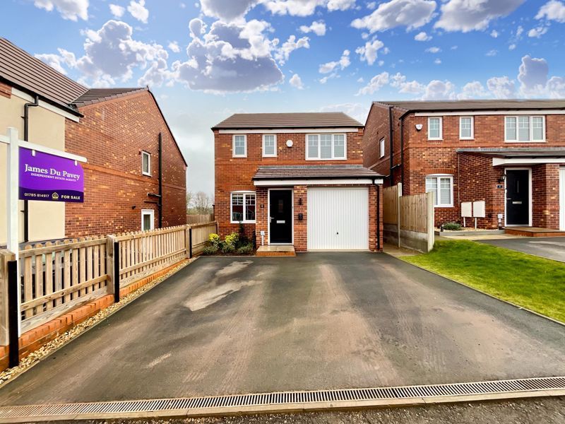3 bed detached house for sale in Hughes Drive, Stone ST15, £269,950