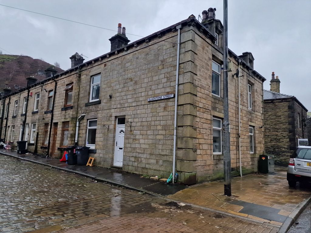 2 bed terraced house for sale in Gladstone Street, Todmorden OL14, £