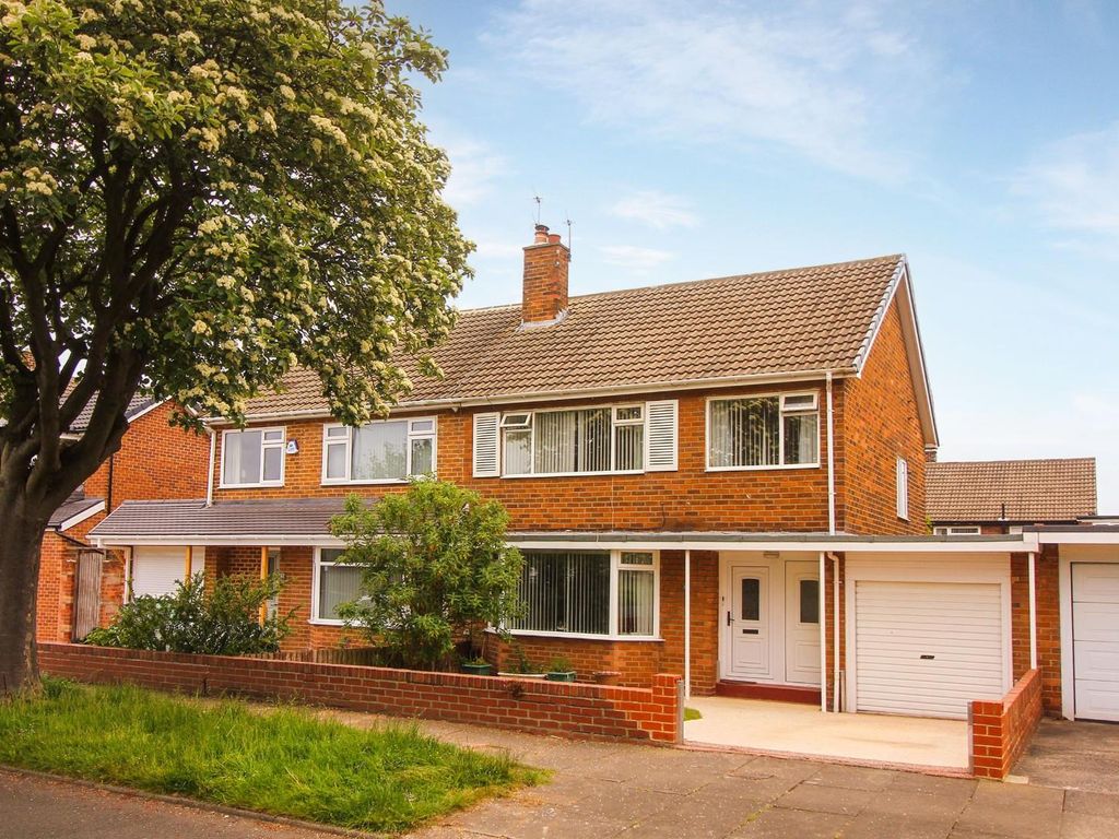 3 bed semidetached house for sale in Woodburn Drive, Whitley Bay NE26