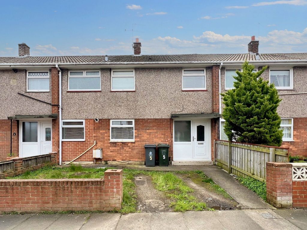 3 bed terraced house for sale in Bude Grove, North Shields NE29, £