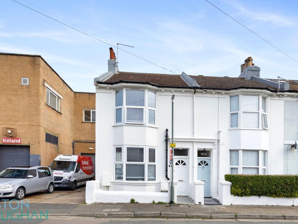 3 bed end terrace house for sale in Malvern Street, Hove BN3, £500,000